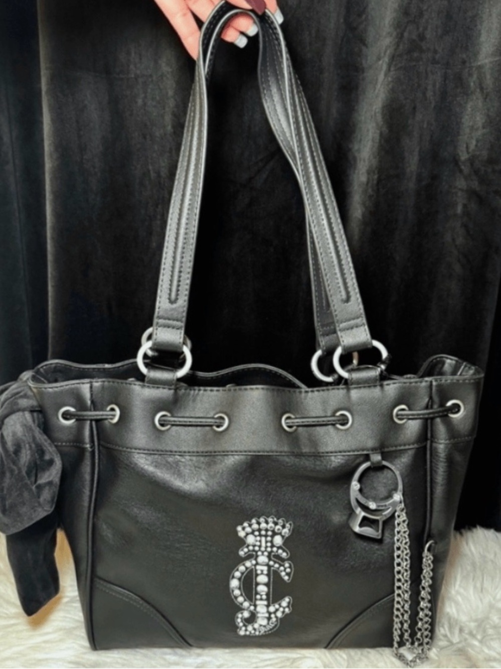 NWT Juicy Couture CROWN 👑 Tote Bag -Black